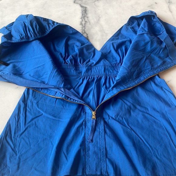 BCBGMaxAzria Blue V-Neck Top - Picture 6 of 8